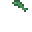 Головка мотыги из зелёного сапфира